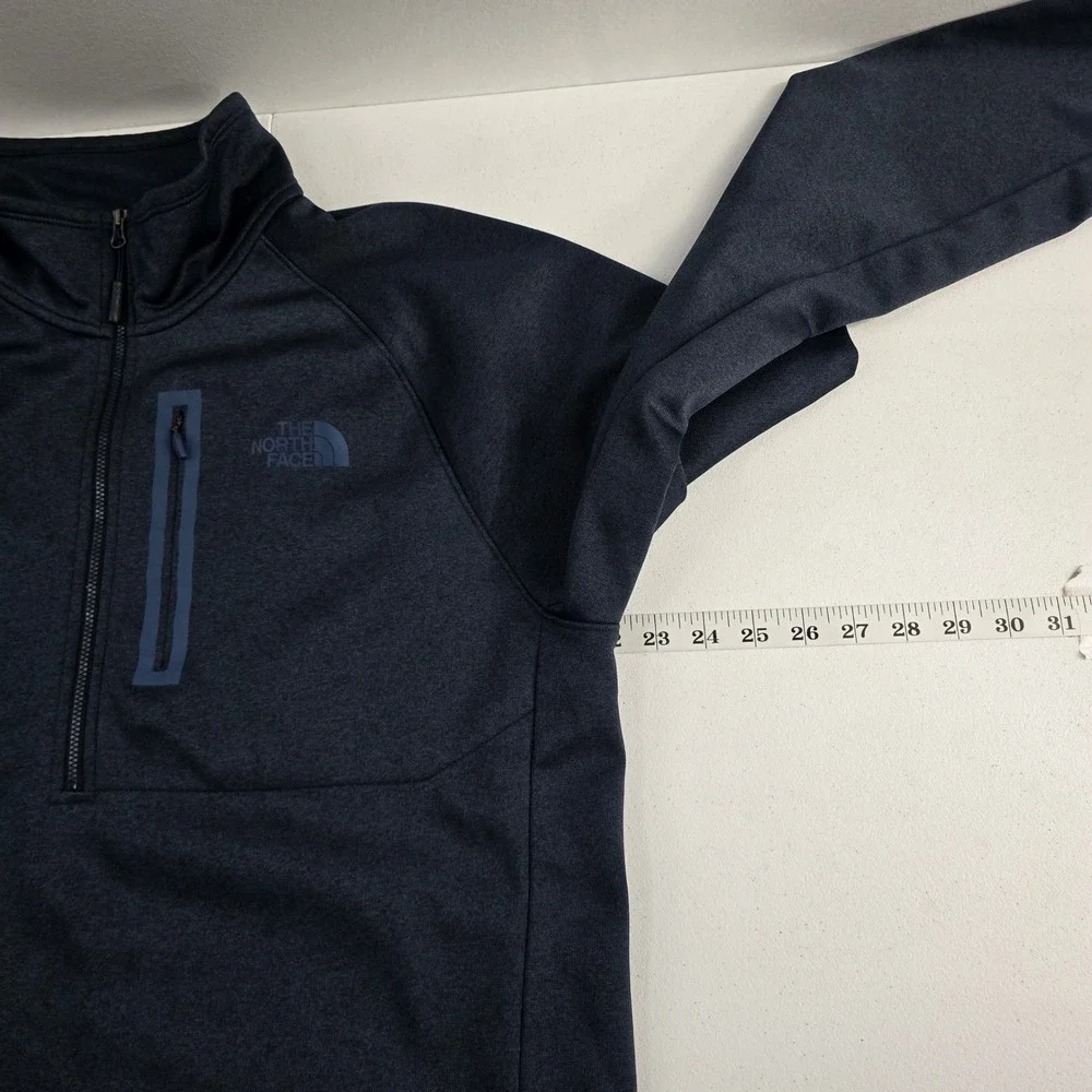 The North Face‎ Mens Pullover Long Sleeve Fleece Jacket Top, Blue, Large